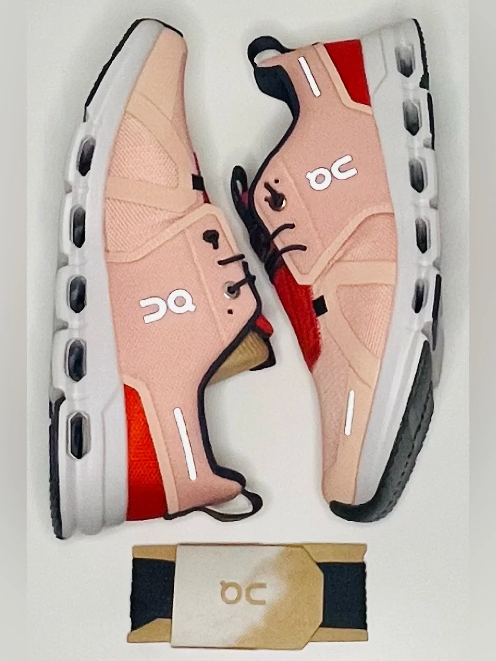 On Running Kids Cloud Sky Lightweight Red/Orange Runner